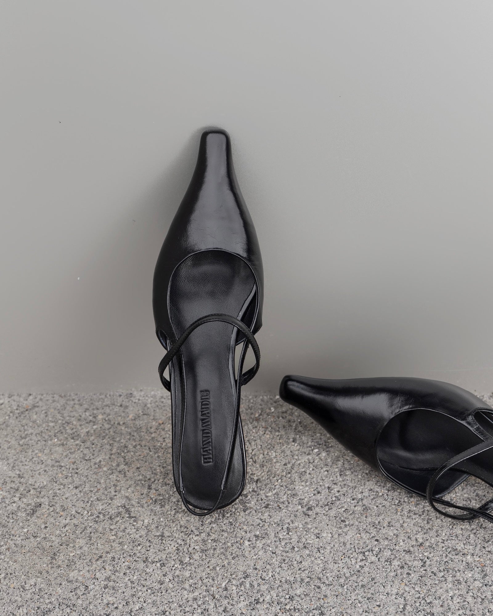 Faya - Leather Slingbacks