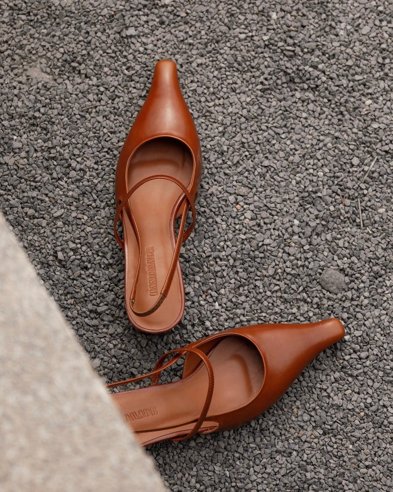Faya - Leather Slingbacks