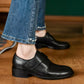 Ferio-black-leather-loafers-model-1