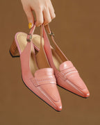 Gero - Leather Slingbacks