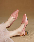 Gero - Leather Slingbacks