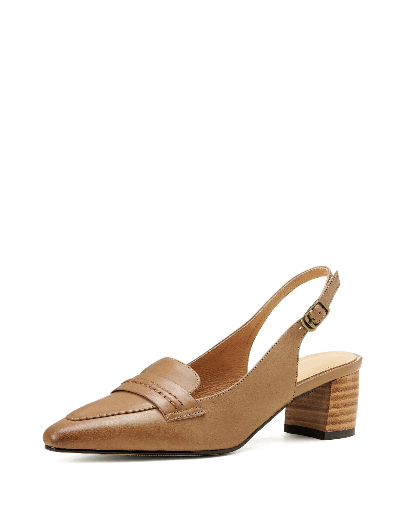 Gero - Zapatillas de cuero con tira trasera