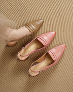 Gero - Leather Slingbacks