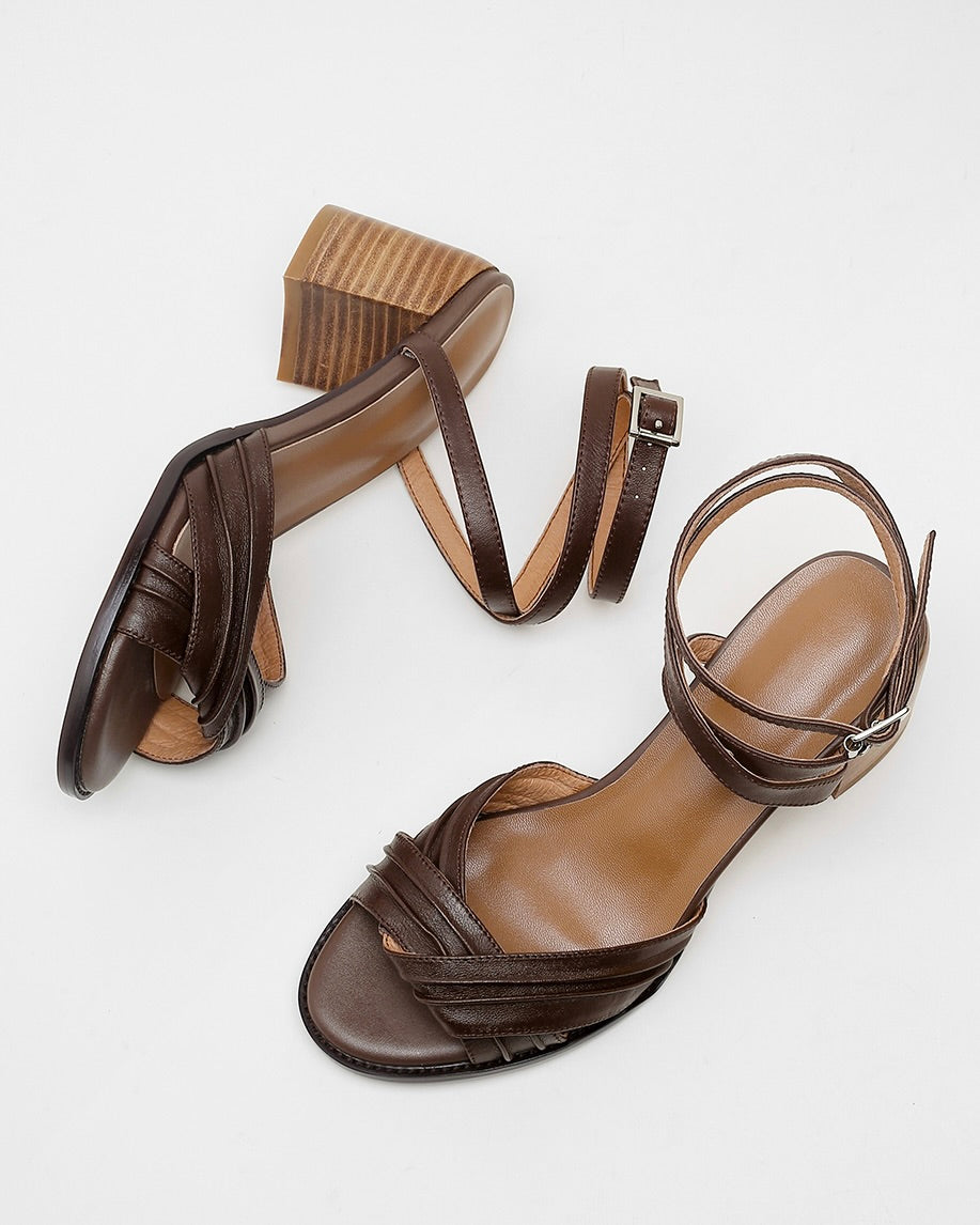 Gondia - Strappy Leather Sandals