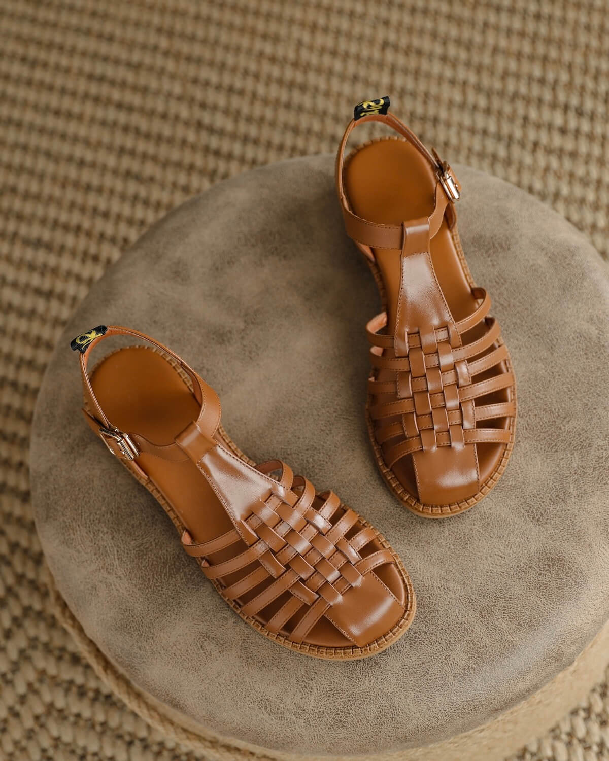 Hilda-woven-leather-sandals-brown-1