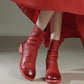Jorma-horsehide-western-boots-red-model-1