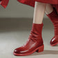 Jorma-horsehide-western-boots-red-model-2