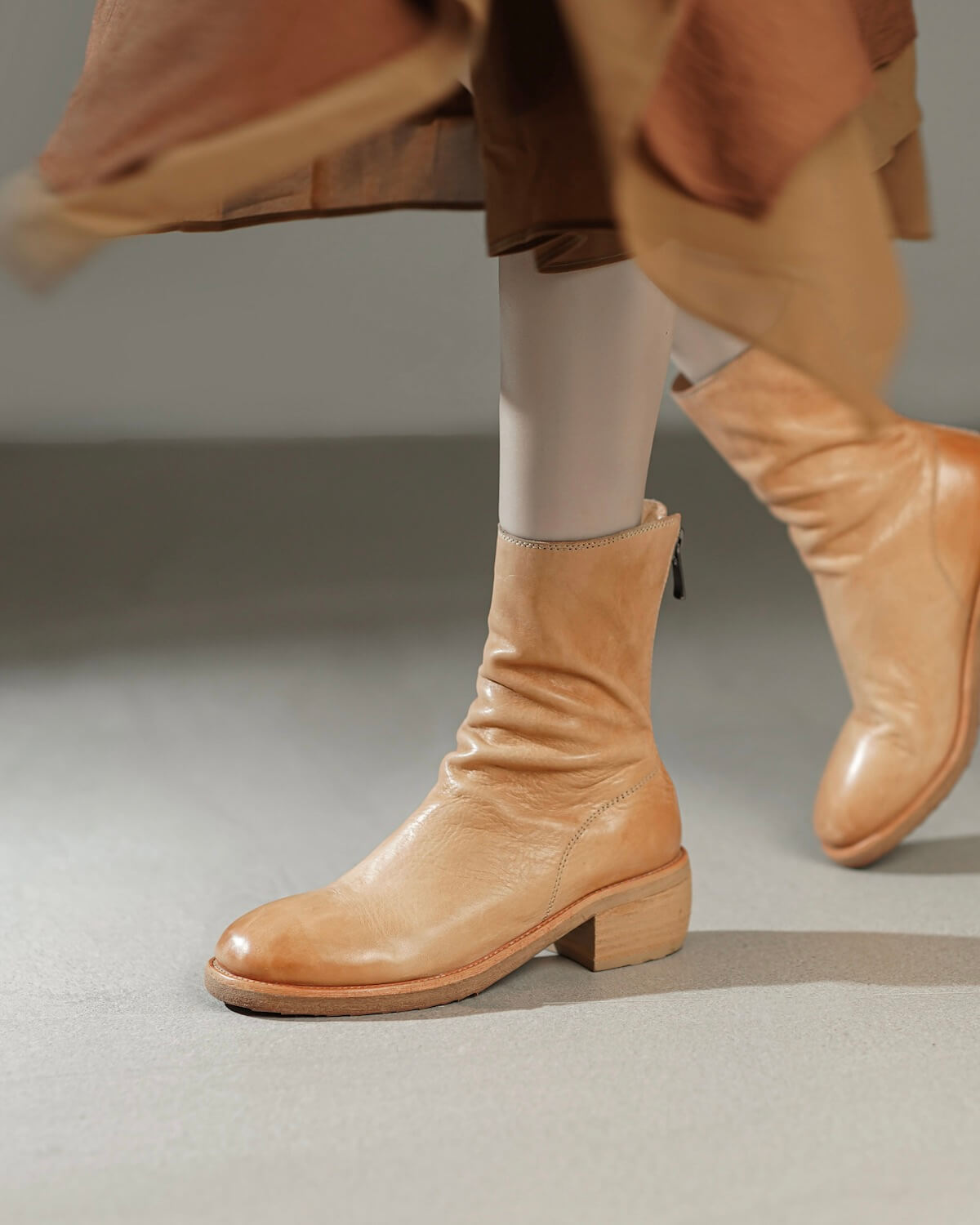 Jorma-horsehide-western-boots-tan-model-1