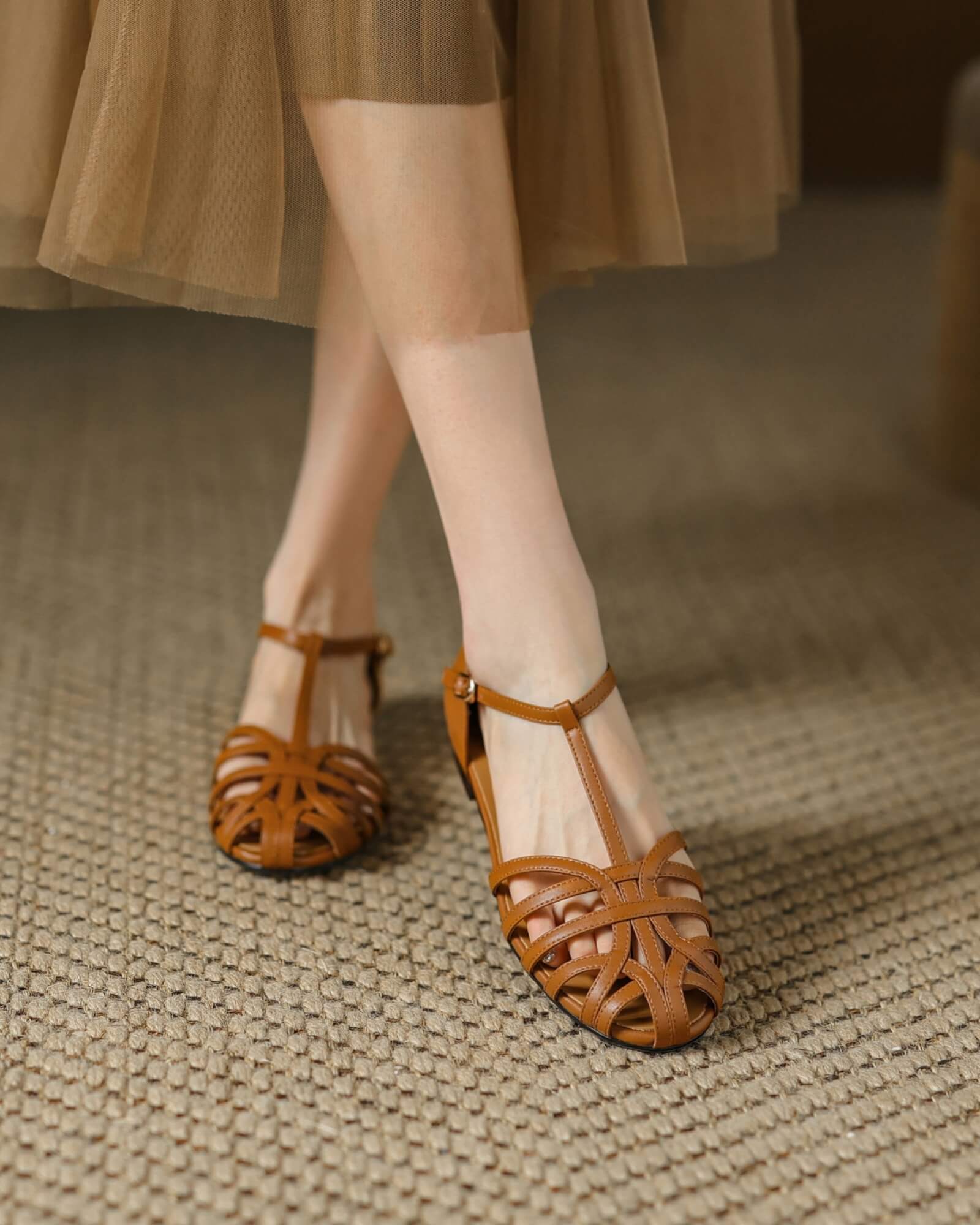 Juno - Sandalias enjauladas