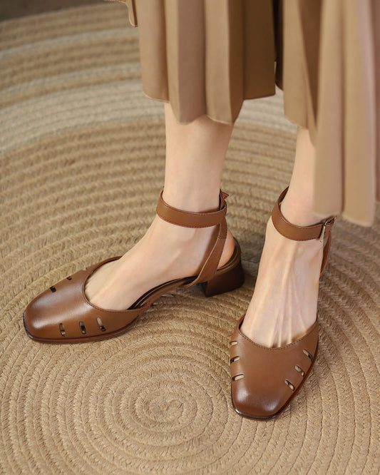 Kala-brown-leather-ankle-strap-heels-model-4M