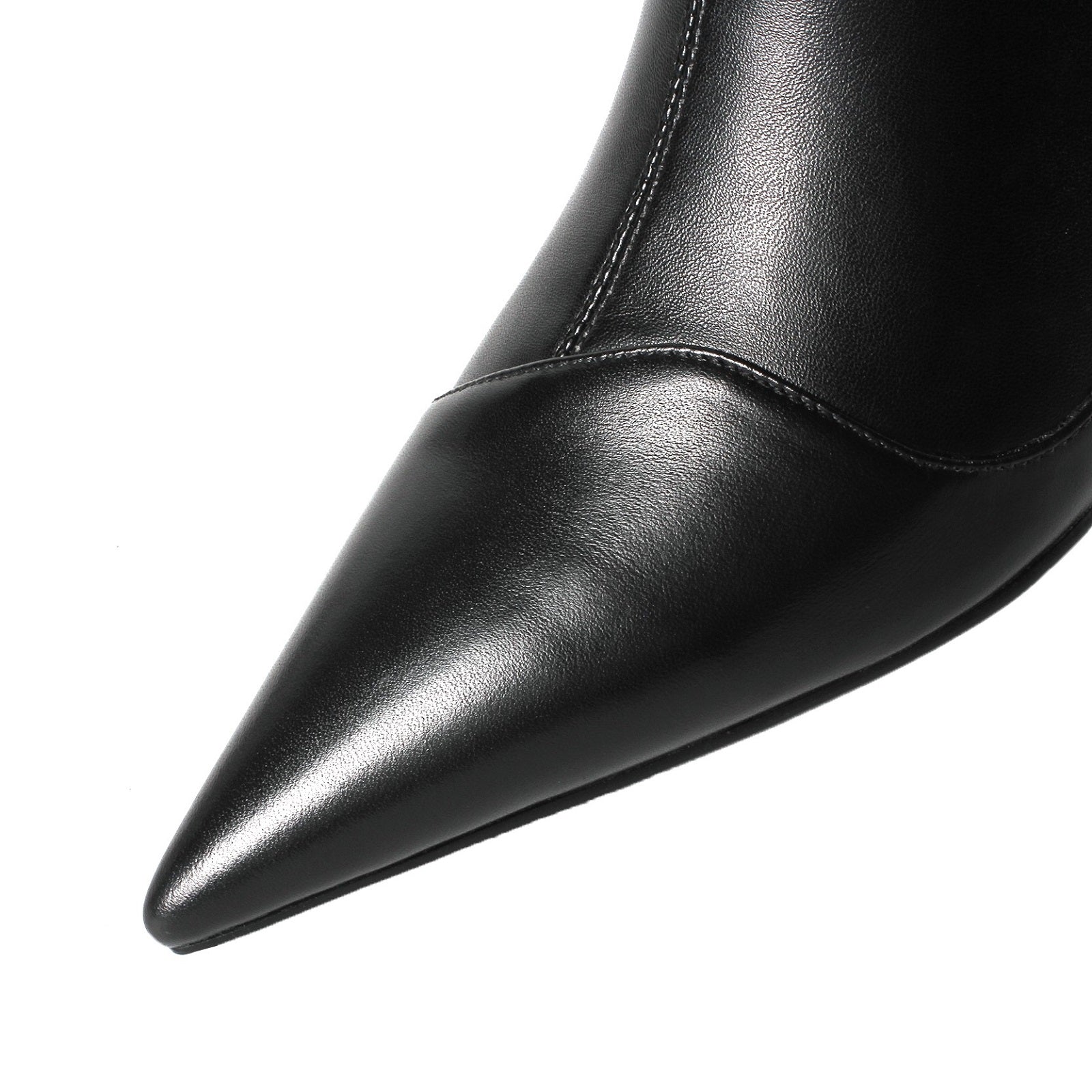 Pointed toe shop black boots