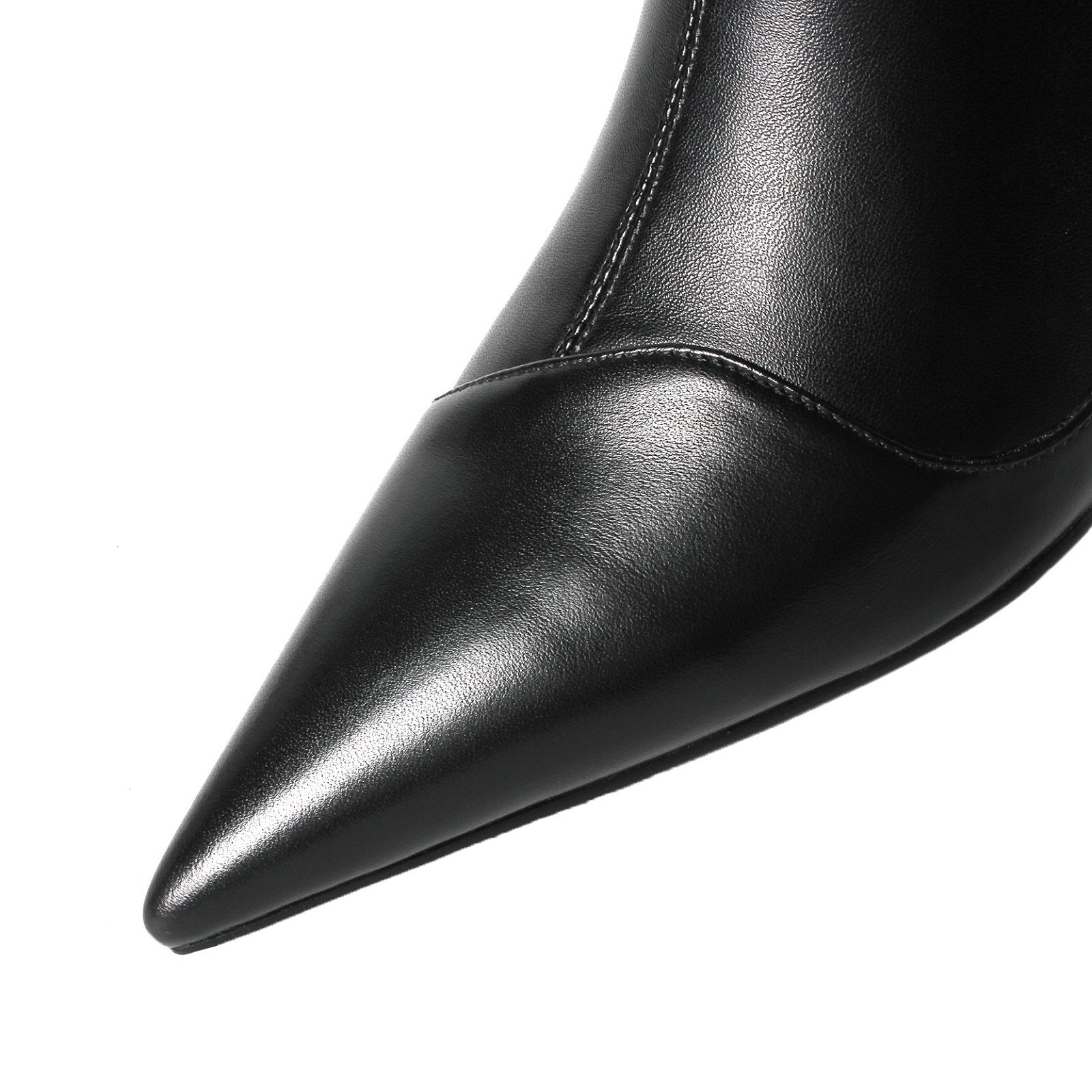 Kaly - Black Kitten Heel Ankle Boots – RolisaStyle