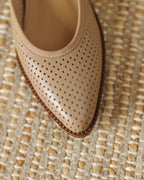 Kina - Perforated Leather Pumps