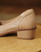 Kina - Perforated Leather Pumps
