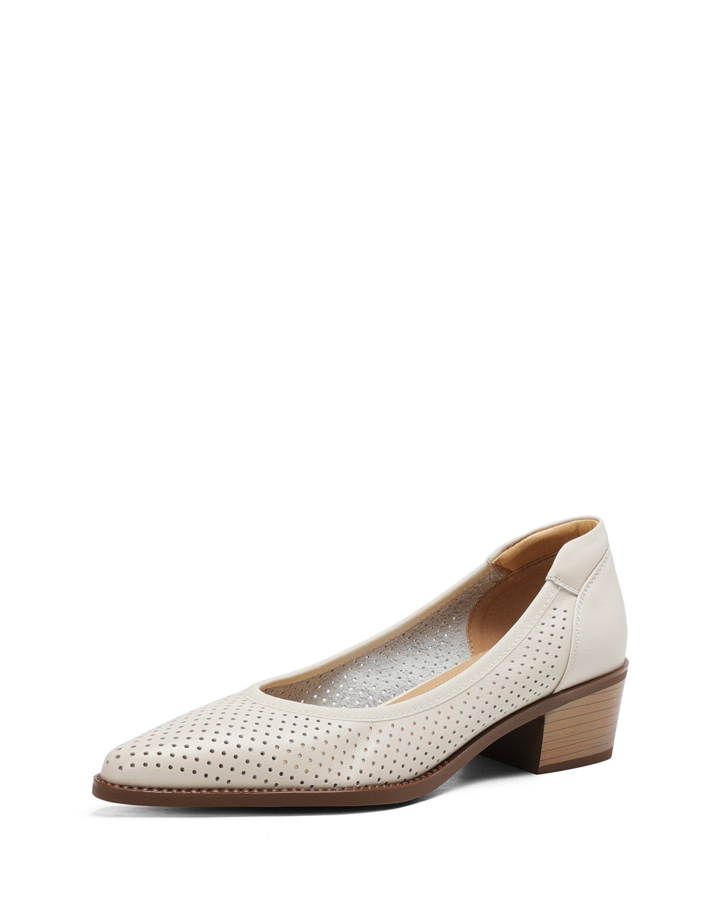 Kina - Perforated Leather Pumps