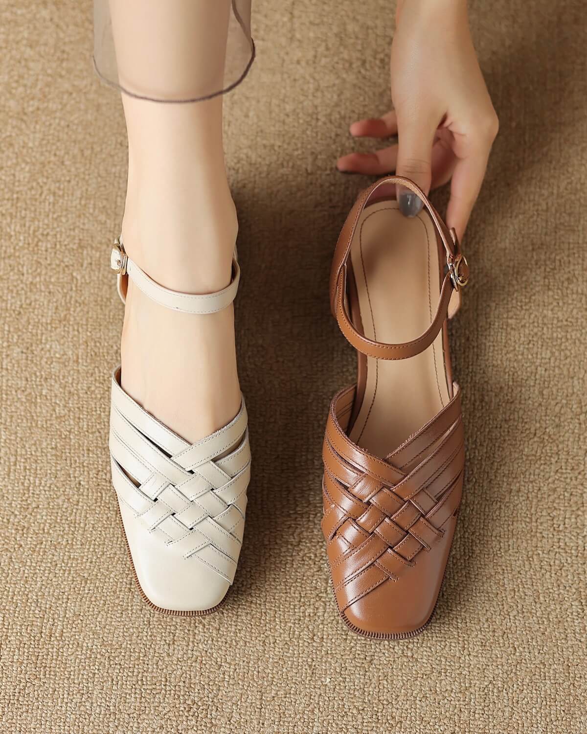 Kolar-woven-leather-sandals-model