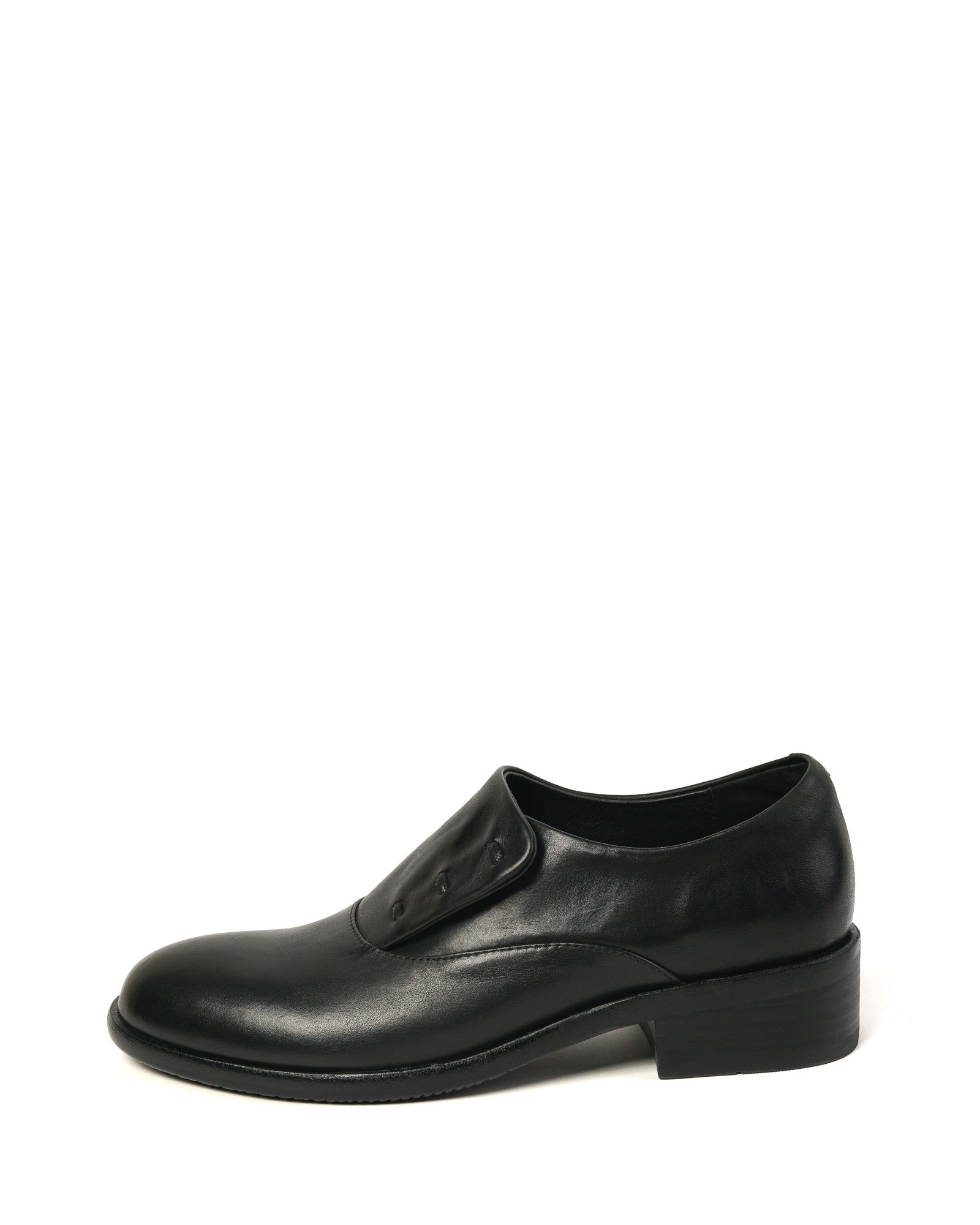Korio-monk-style-leather-loafers-black-1