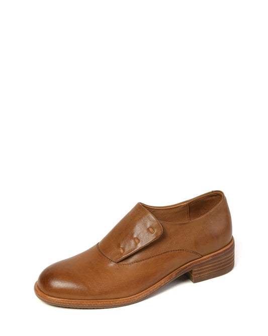 Korio-monk-style-leather-loafers-tan