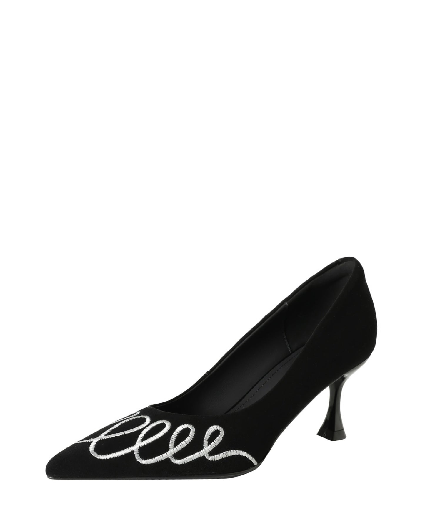 Laita - Embroidery Suede Heels