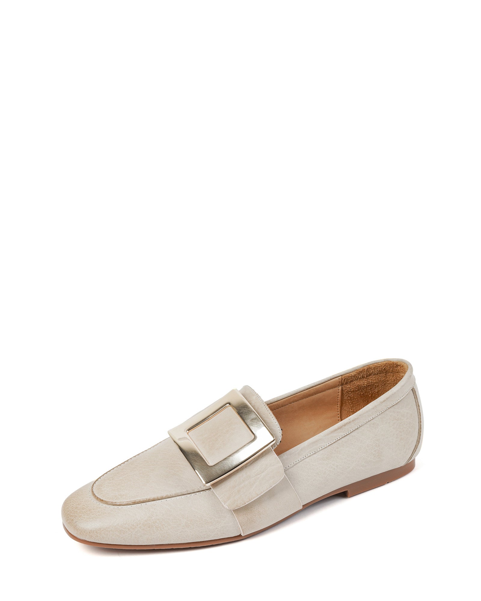 Lawa-buckled-leather-loafers-beige