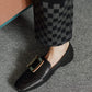 Lawa-buckled-leather-loafers-black-model-1
