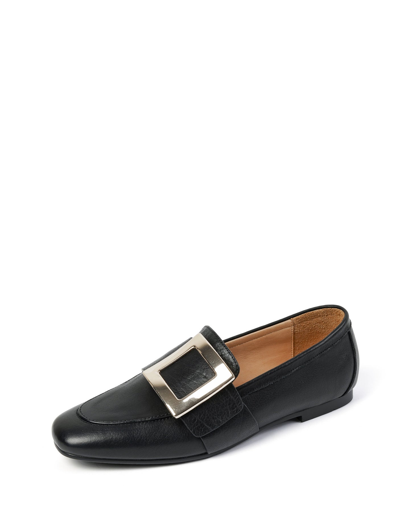 Lawa-buckled-leather-loafers-black