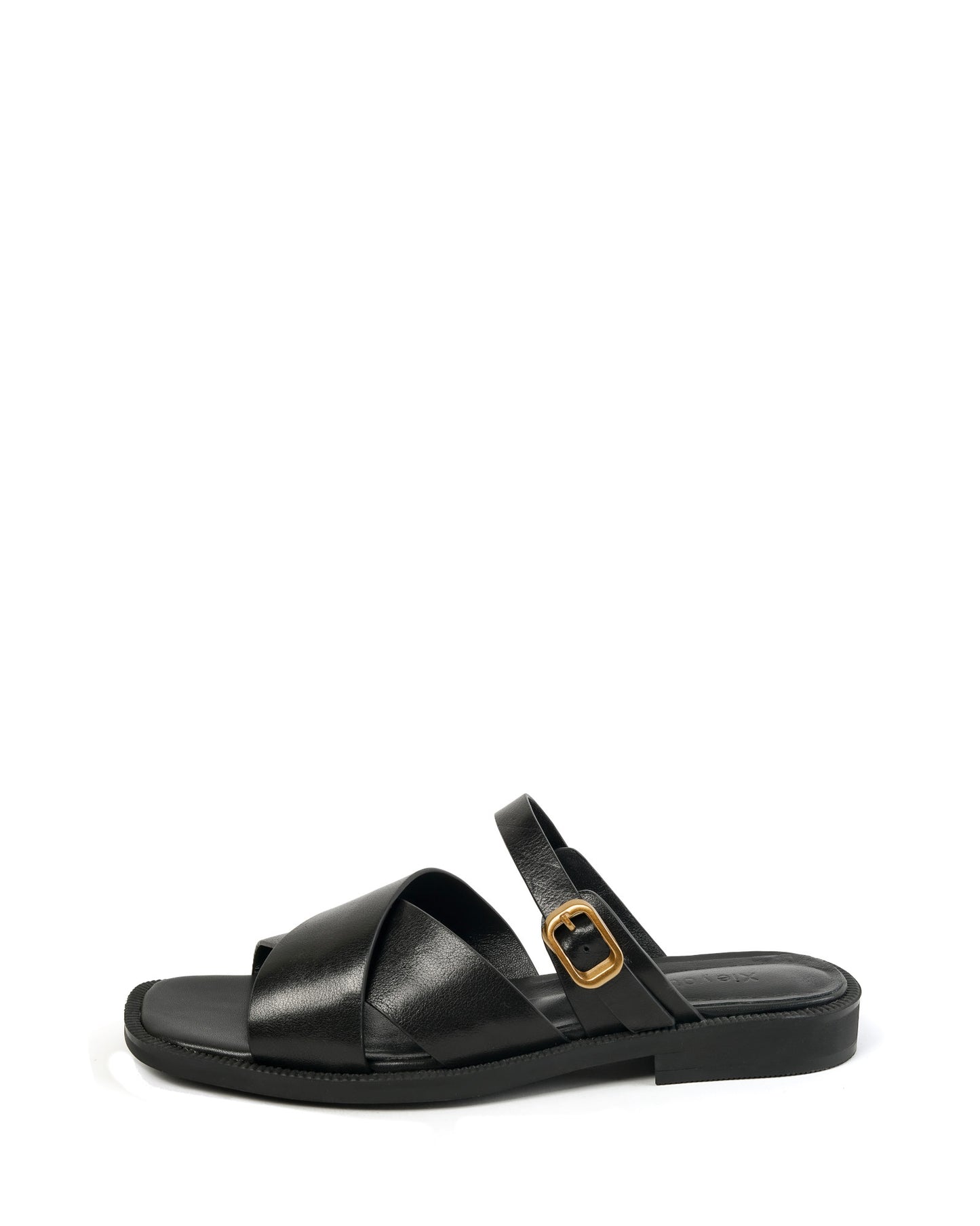 Lido-black-leather-strap-sandals-1