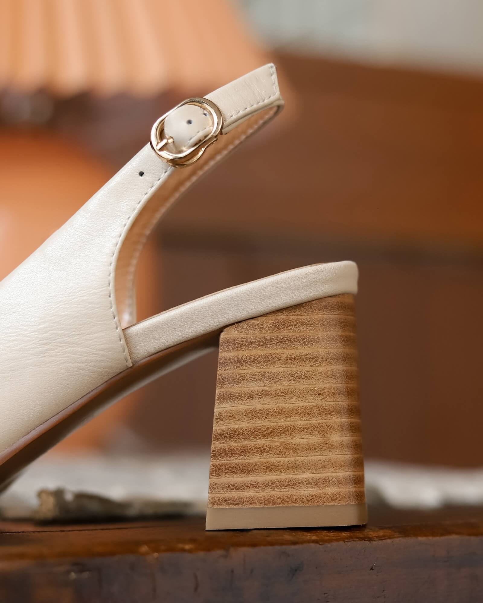 Buy Women's Block Heels, Ankle Strap Low Heel Pump Sandals, VIANNA-WHITE  PU-8 at Amazon.in
