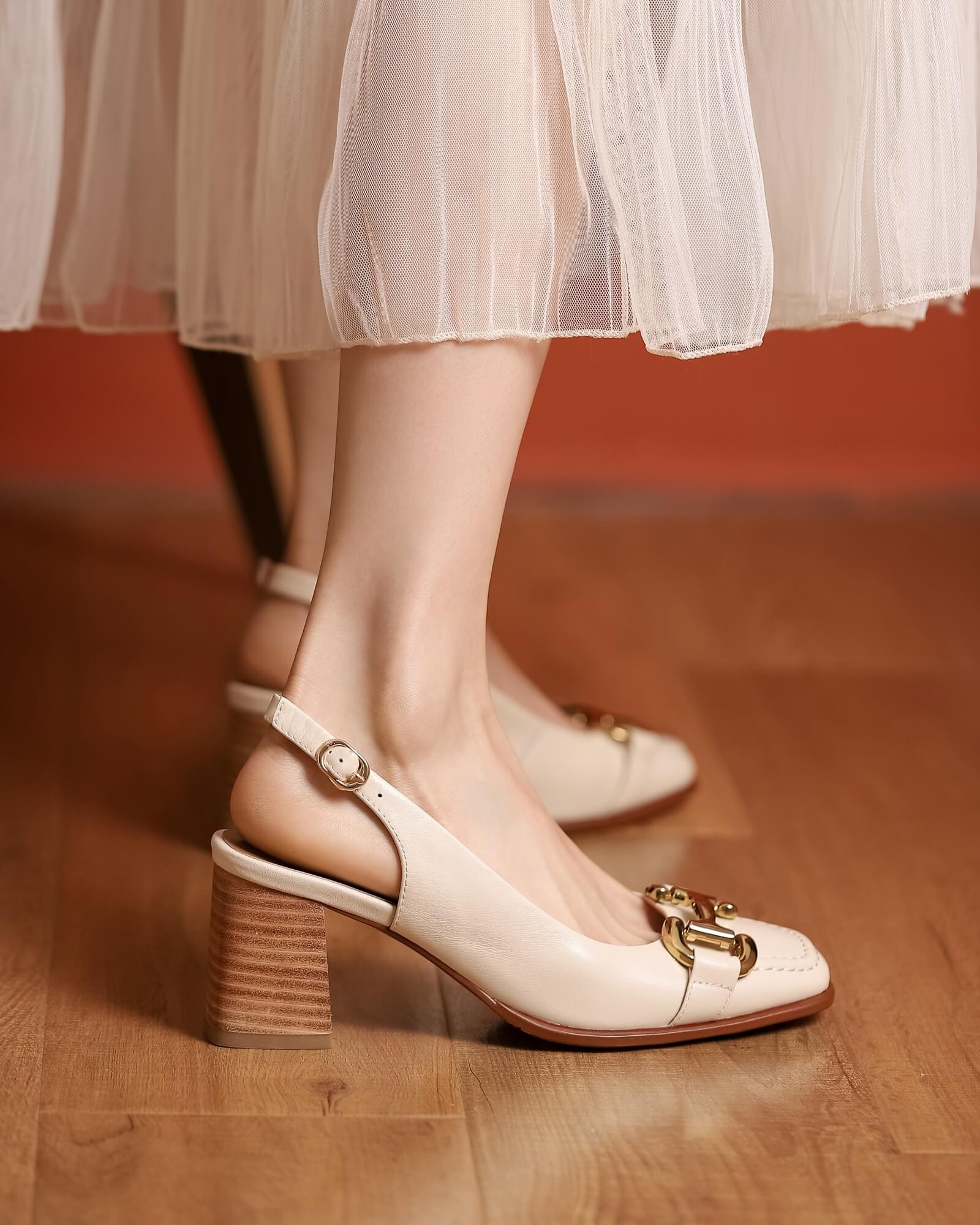 Loa-hardware-slingback-heels-white-leather-model-1