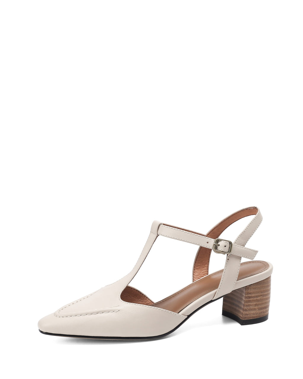 Loka - T Strap Leather Pumps