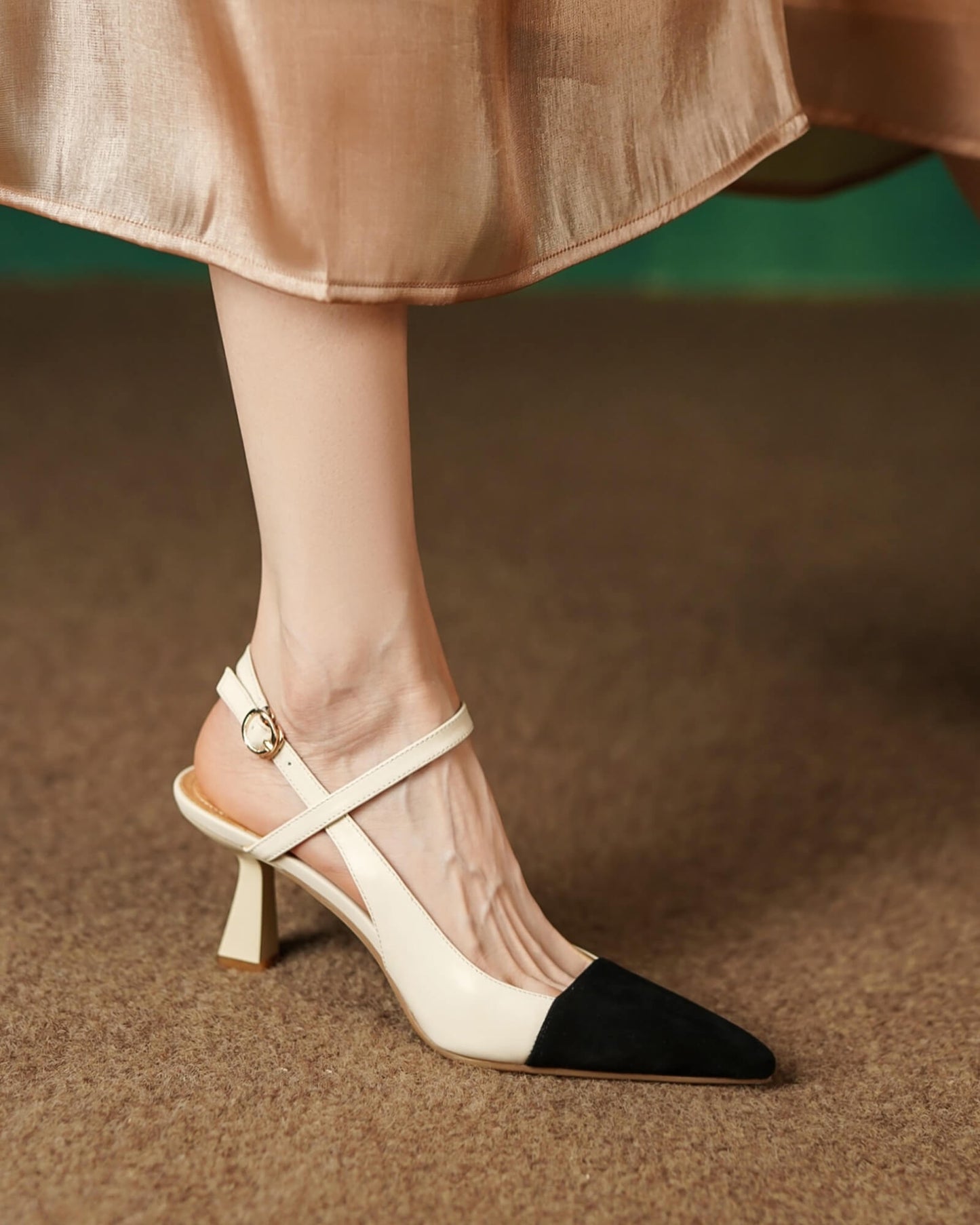 Mara-color-blocking-heels-white-model-1