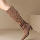 Miolo-suede-knee-high-boots-khaki-model-2