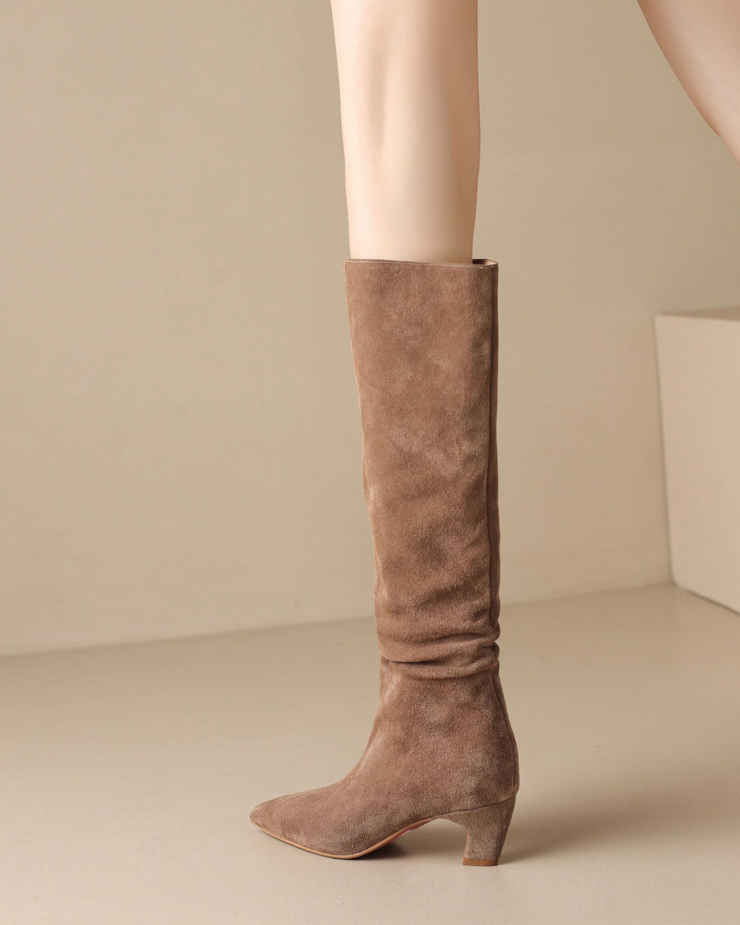 Miolo-suede-knee-high-boots-khaki-model-3