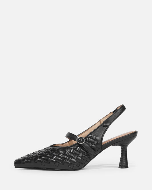 Misora - Lambskin Woven Mary Jane