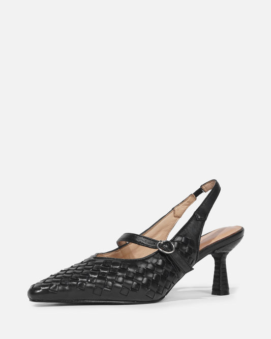 Misora - Lambskin Woven Mary Jane