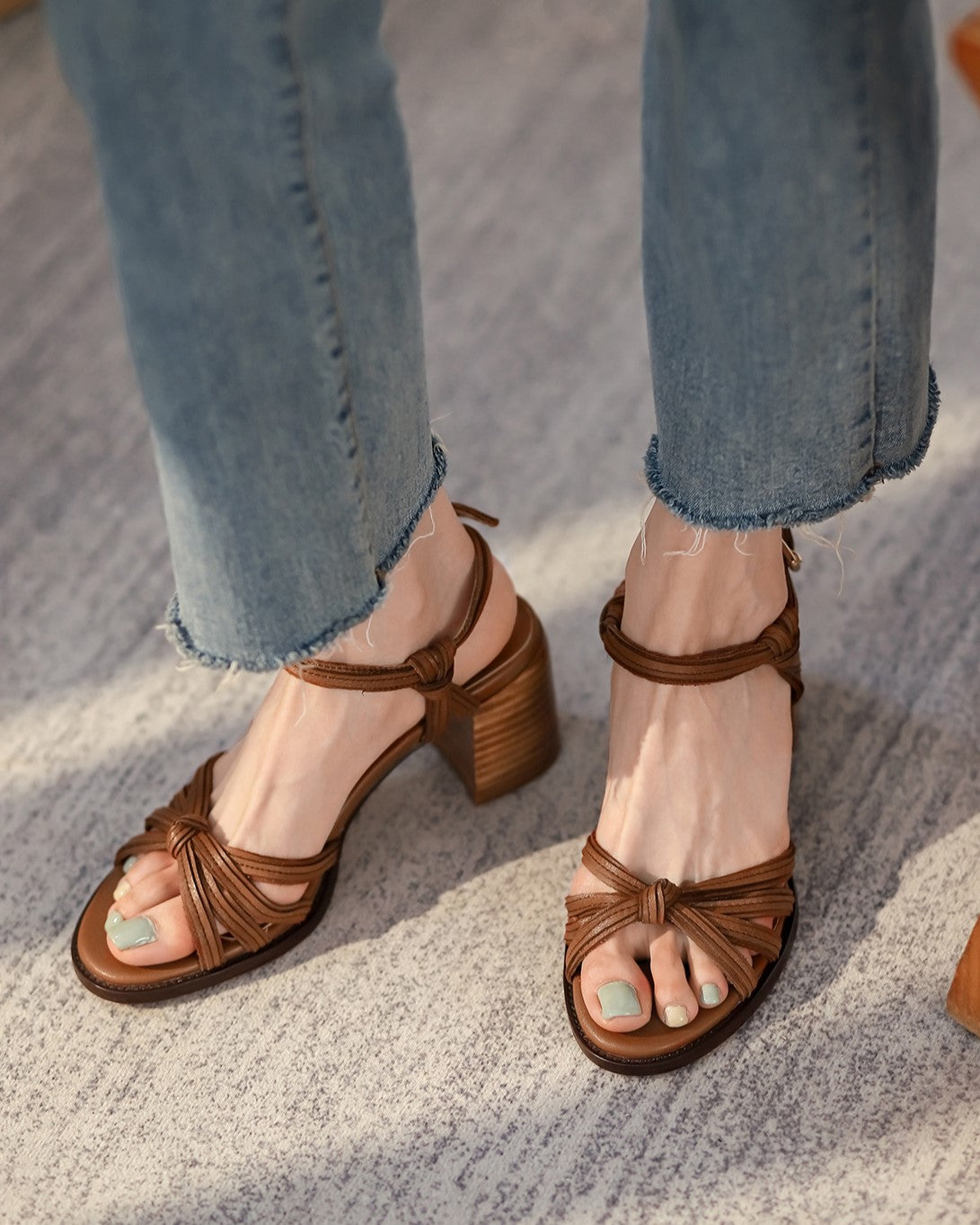 Mofa - Leather Strap Sandals