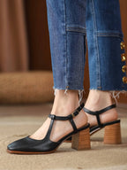 Mona-Black-Ankle-Strap-Pumps-Model