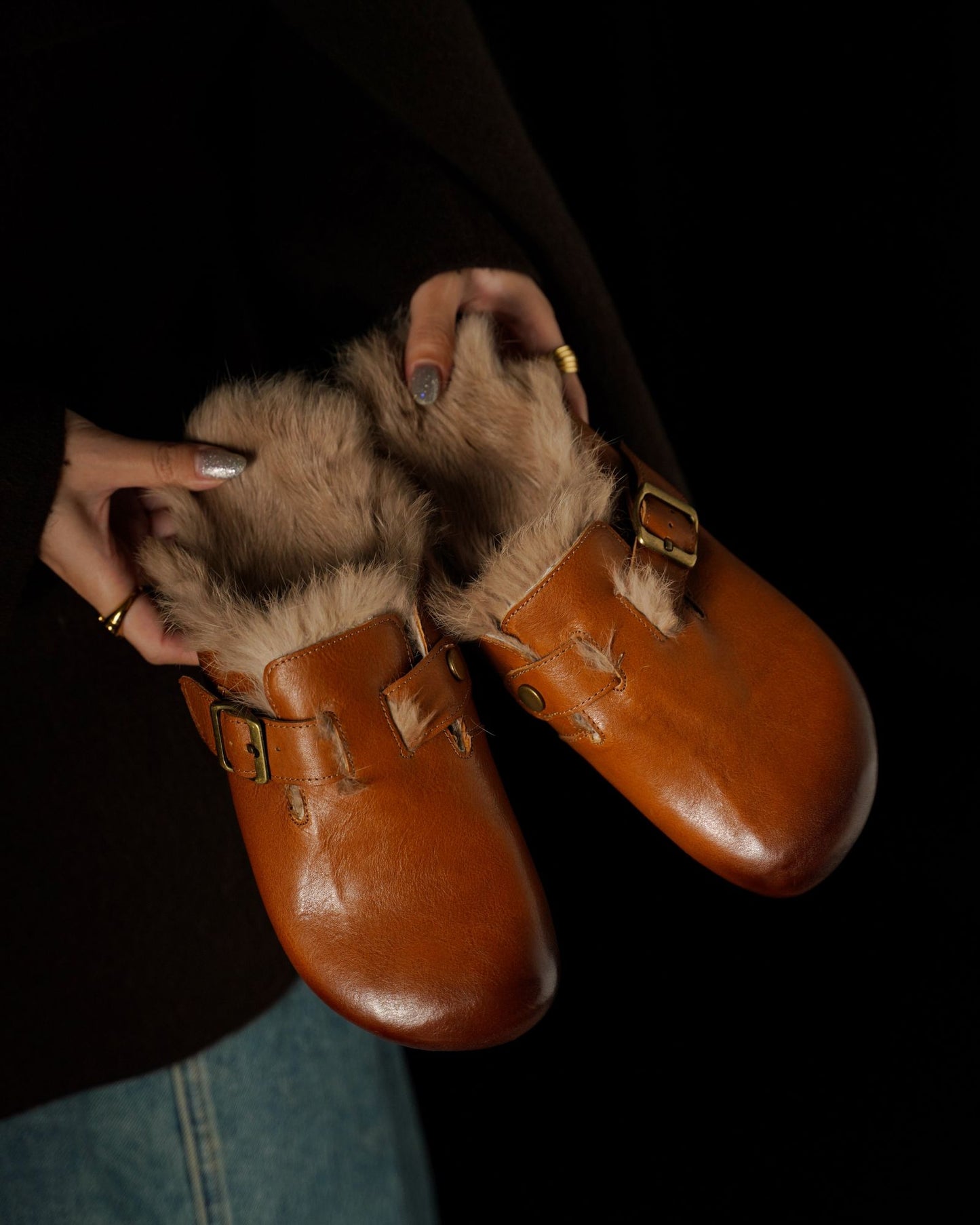 Ola - Fur Lined Mules