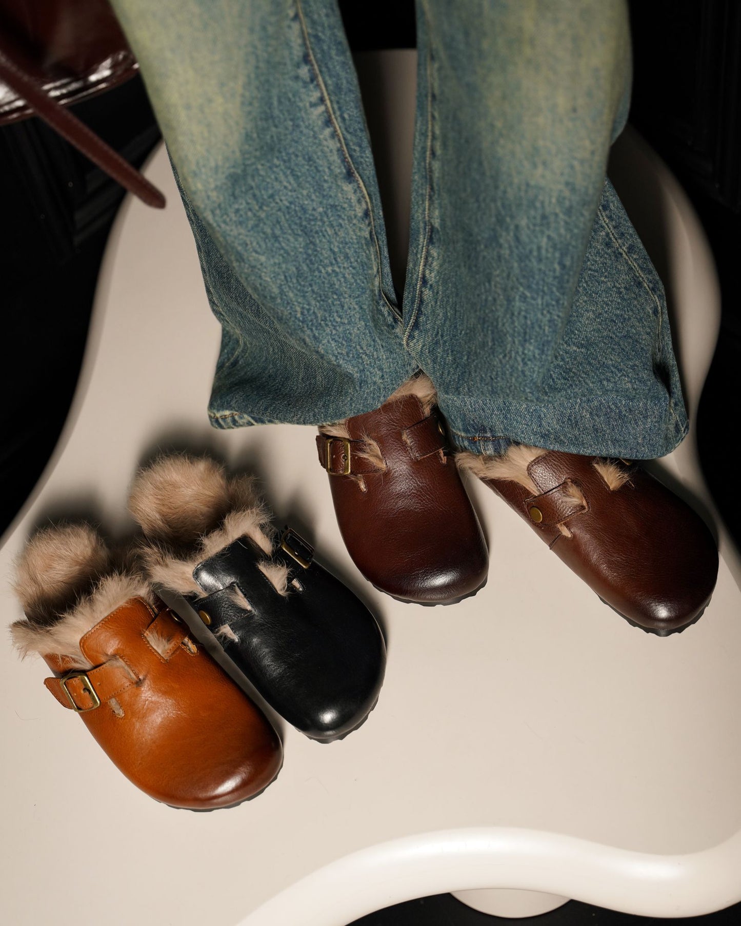 Ola - Fur Lined Mules