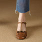 Pelo-t-strap-sandals-tan-model-2