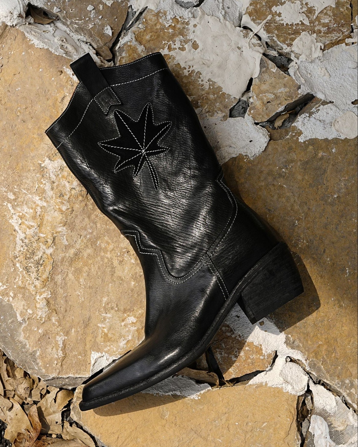 RS 6 - Botas con costuras hasta media pantorrilla