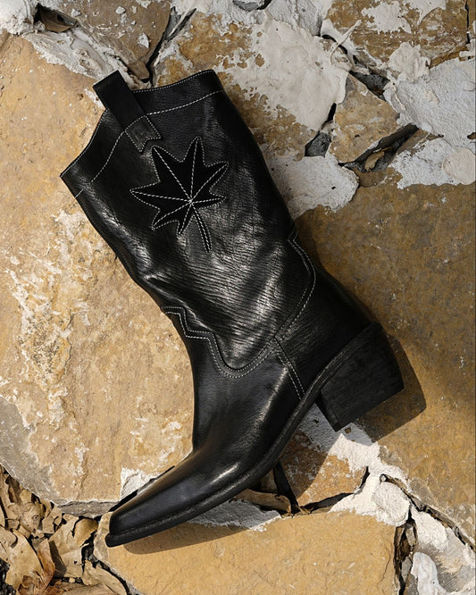 RS 6 - Stitching Mid Calf Boots