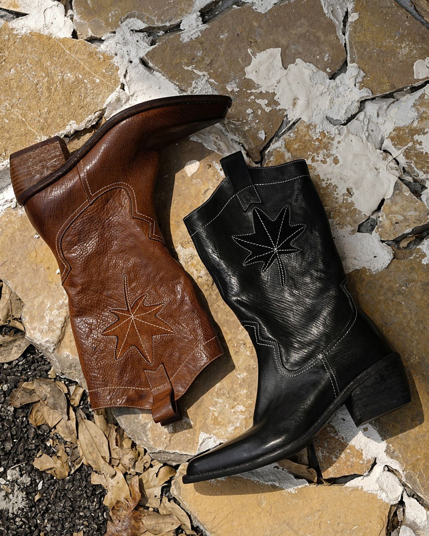 RS 6 - Stitching Mid Calf Boots