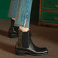 Saly-black-leather-chelsea-boots-model-1