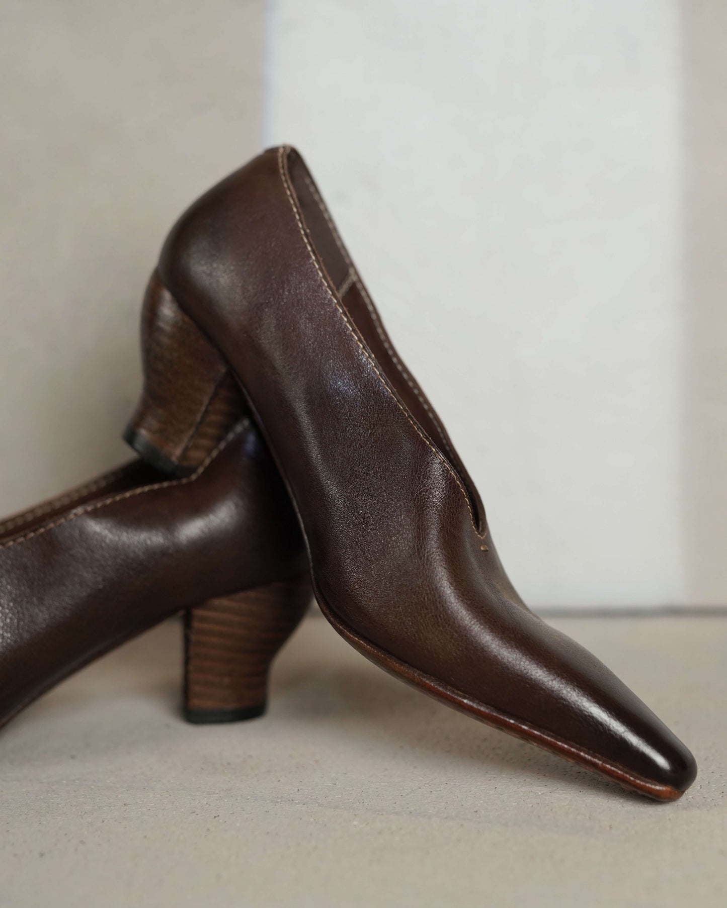 Saton - Horsehide Pumps (Leather Sole)