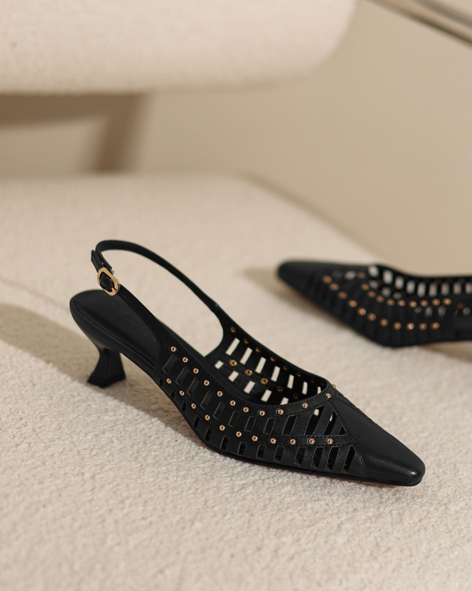 Siva - Slingback con tachuelas