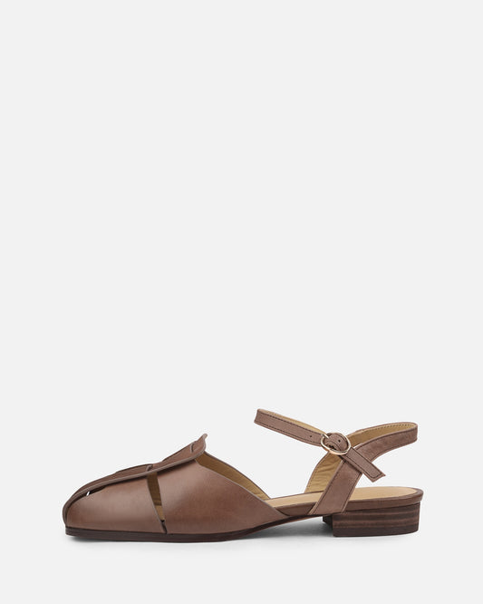 Voda - Sandali piatti in pelle