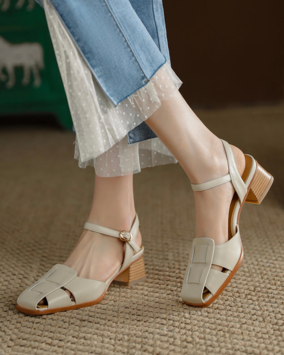 Voda-block-heel-white-leather-fisherman-sandals-model-1