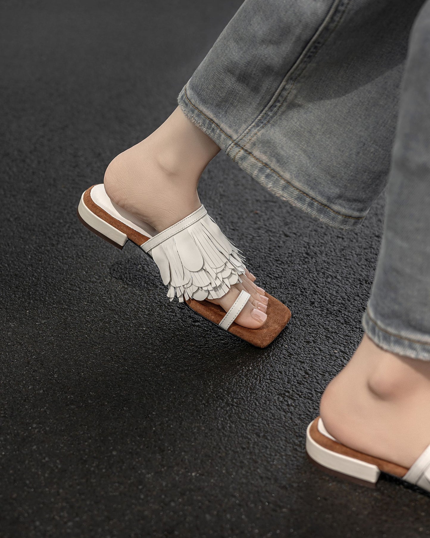 Clay - Tassel Sandals