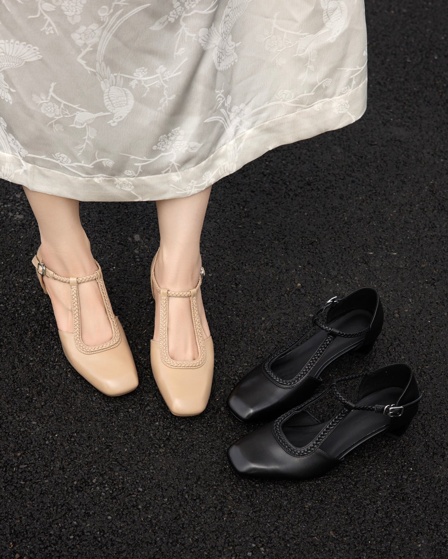 Elsa - Zapatos de tacón cuadrados